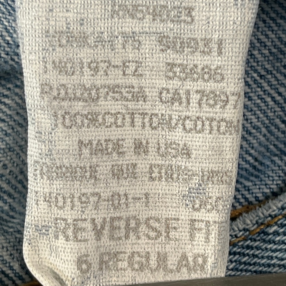 Vintage GAP Reverse Mom Jeans Womens 6 Blue Denim Light Wash Cotton Straight Leg - Picture 7 of 10